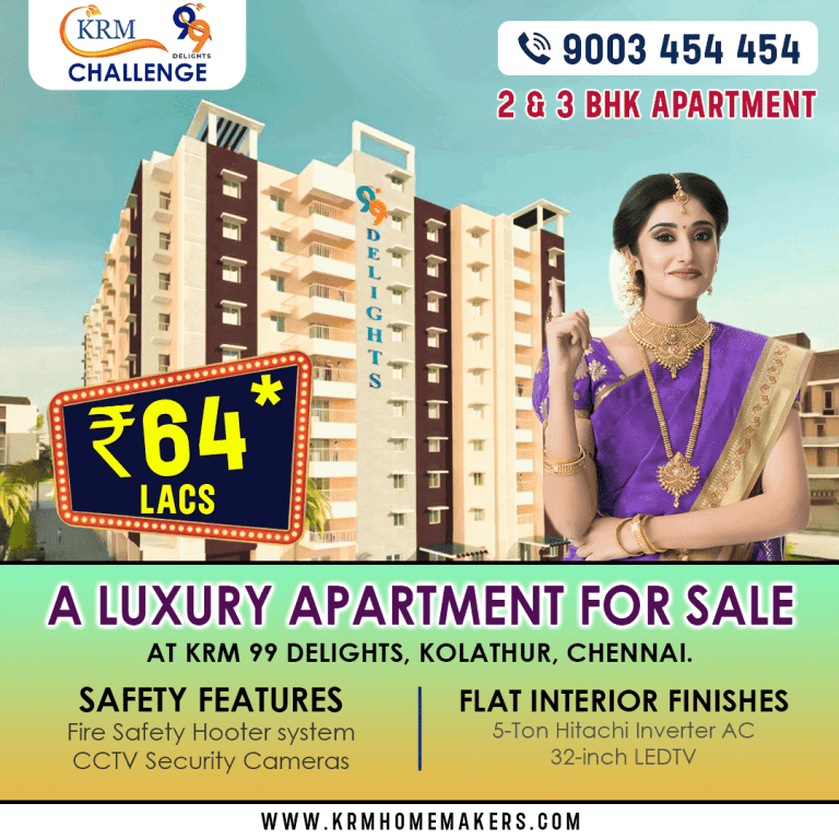 Ready to move in flats in Kolathur